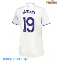Camisa de time de futebol Aston Villa Jadon Sancho #19 Replicas 3º Equipamento Feminina 2025-26 Manga Curta
